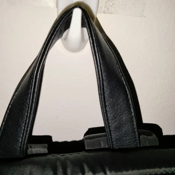 Black & Rose Gold Accent (Designer Inspired) Puffer Travel/Work/School Backpack - Picture 5 of 16